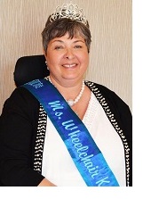 Deb Young in her tiara and sash