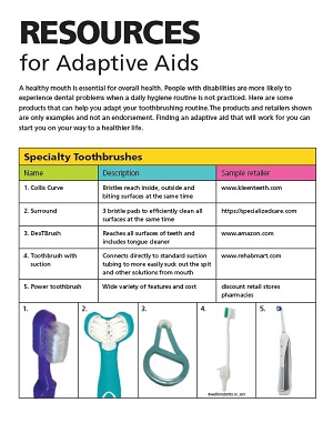 first page of adaptive aids document