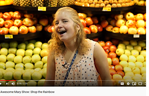 A woman in the produce aisle