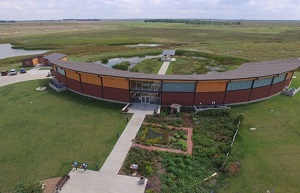 aerial view of the education center 